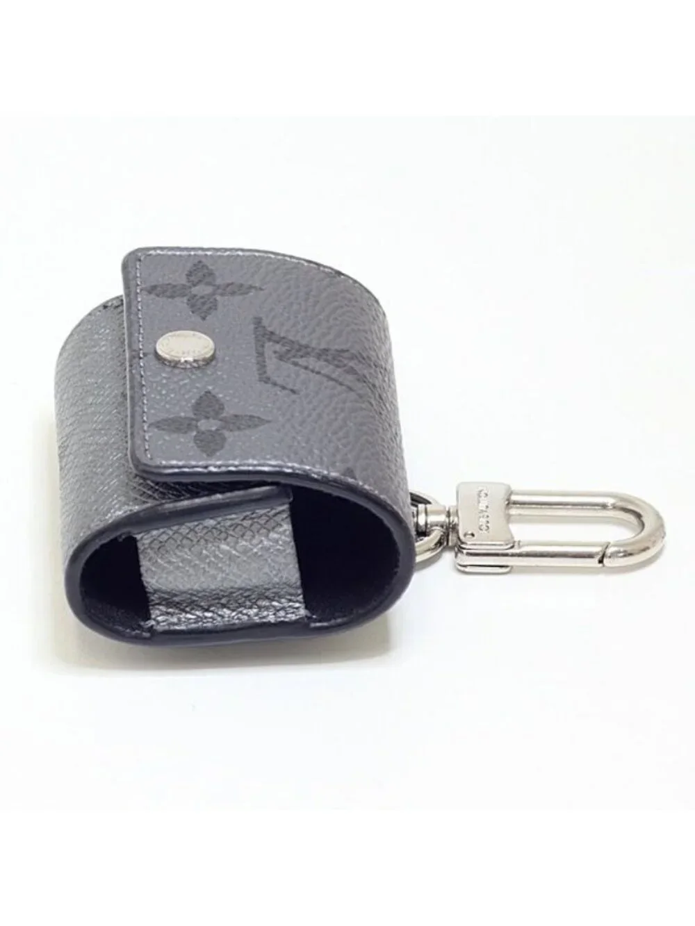 Louis Vuitton LV Earphones Pouch Taigarama Gray Silver